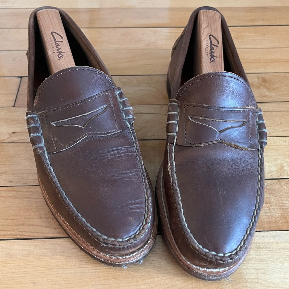 Rancourt and Co Beefroll Penny loafers LH - Carolina Brown Chromexcel - size 9 d